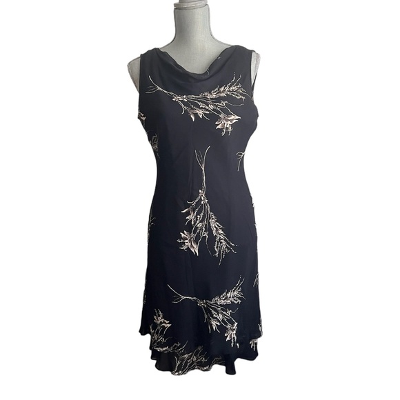 Vintage Jones NY Midi Black Dress - Picture 1 of 16